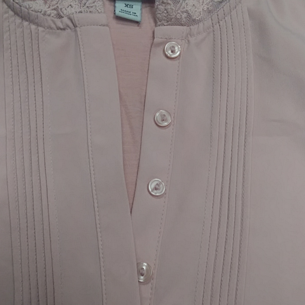A New Day Size XS Pink Shell Blouse - Picture 2 of 5